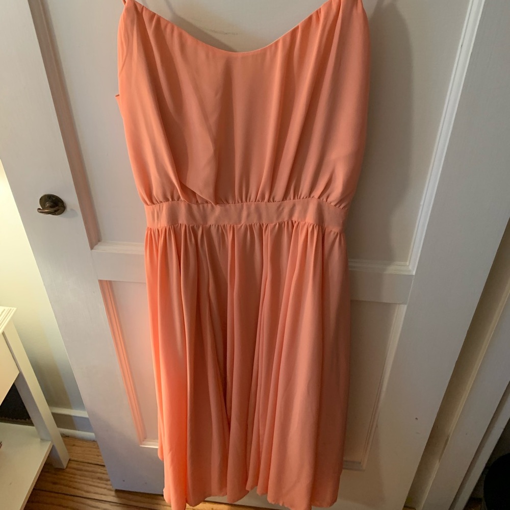 Peachy midi dress